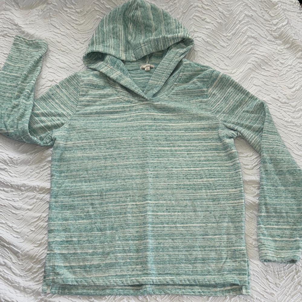 GAP Southern Turquoise Space Dyed Cotton Hoodie EUC S